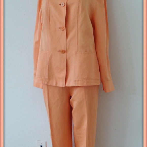 GIORGIO ARMANI COLLEZIONI LEGENDARY LADY JACKET PANT CASUAL WEAR MADE IN ITALY - Picture 1 of 13